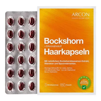 BOCKSHORN+Mikroelementi matu kapsulas Tisane plus, 180 gab