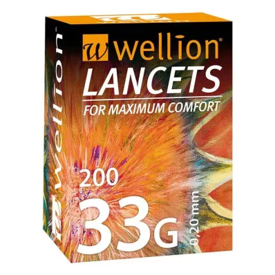 WELLION Lancetes 33 G, 200 gab WELLION Lancetes 33 G, 200 gab
