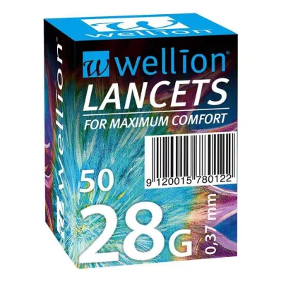 WELLION Lancetes 28 G, 50 gab