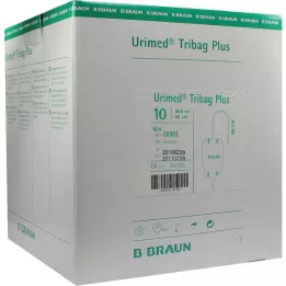 URIMED Tribag Plus urīna maisiņš kājām 800ml 60cm sterils, 10 gab