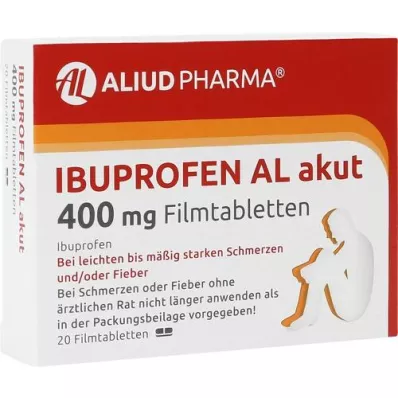 IBUPROFEN AL akūtas 400 mg apvalkotās tabletes, 20 gab