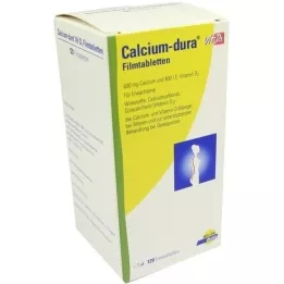 CALCIUM DURA Vit D3 apvalkotās tabletes, 120 gab