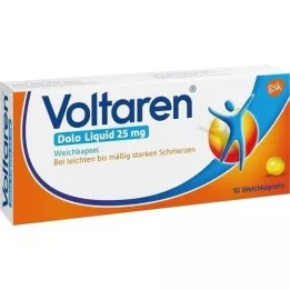 VOLTAREN Dolo Liquid 25 mg mīkstās kapsulas, 10 gab