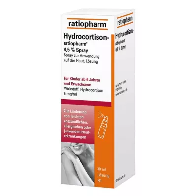 HYDROCORTISON-ratiopharm 0,5% aerosols, 30 ml HYDROCORTISON-ratiopharm 0,5% aerosols, 30 ml