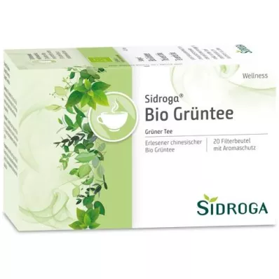 SIDROGA Wellness zaļās tējas filtrēšanas maisiņš, 20X1,7 g