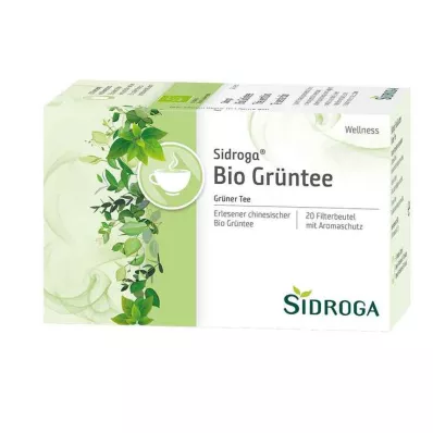 SIDROGA Wellness zaļās tējas filtrēšanas maisiņš, 20X1,7 g