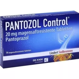 PANTOZOL Kontroles 20 mg zarnās apvalkotās tabletes, 14 gab