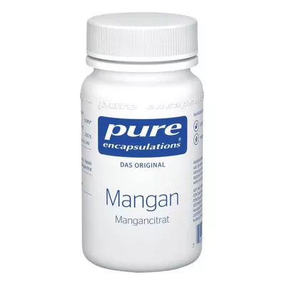 PURE ENCAPSULATIONS Mangāns Mangāna citrāta kapsulas, 60 kapsulas