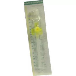 VASOFIX Drošības kanila 24 G 0,7x19 mm PUR dzeltena, 1 gab