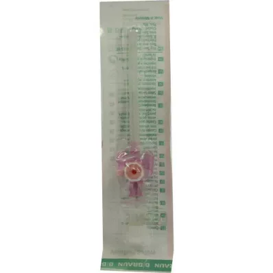 VASOFIX Drošības kanila 20 G 1,1x25 mm rozā, 1 gab