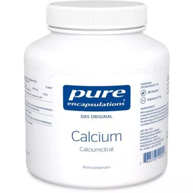 PURE ENCAPSULATIONS Kalcija kalcija citrāta kapsulas, 180 kapsulas