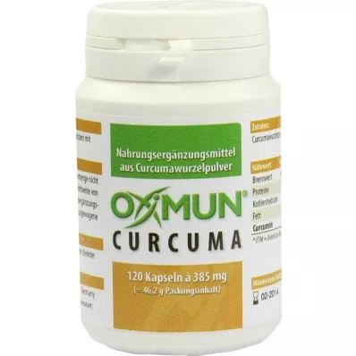 OXIMUN Curcuma kapsulas, 120 kapsulas