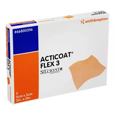 ACTICOAT Flex 3 5x5 cm pārsējs, 5 gab ACTICOAT Flex 3 5x5 cm pārsējs, 5 gab