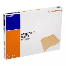 ACTICOAT Flex 3 10x10 cm pārsējs, 5 gab