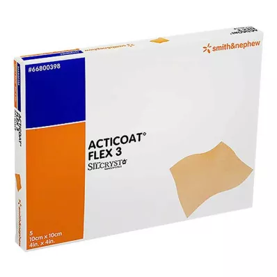 ACTICOAT Flex 3 10x10 cm pārsējs, 5 gab