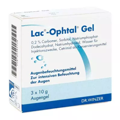 LAC OPHTAL Želeja, 3X10 g