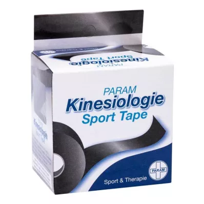 KINESIOLOGIE Sporta lenta 5 cmx5 m melna, 1 gab