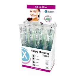 MIRADENT Happy Morning Xylitol vienreizlietojamā zobu birste, 50 gab
