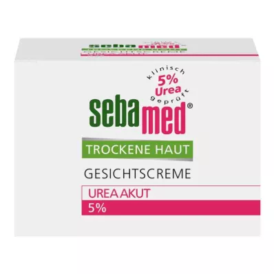 SEBAMED Sausas ādas 5% urīnvielas akūts sejas krēms, 50 ml
