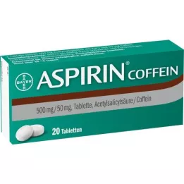 ASPIRIN Kofeīna tabletes, 20 gab