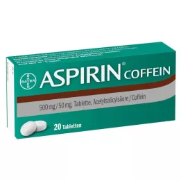ASPIRIN Kofeīna tabletes, 20 gab