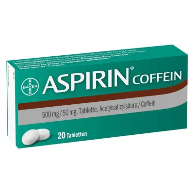 ASPIRIN Kofeīna tabletes, 20 gab ASPIRIN Kofeīna tabletes, 20 gab