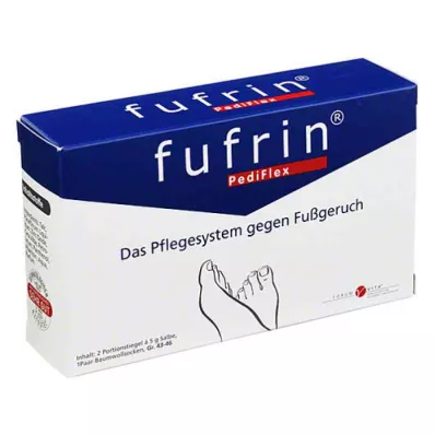FUFRIN PediFlex kopšanas sistēmas zeķes + ziedes izmērs 43-46, 2X5 g