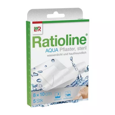 RATIOLINE Aqua dušas apmetums Plus 8x10 cm sterils, 5 gab RATIOLINE Aqua dušas apmetums Plus 8x10 cm sterils, 5 gab