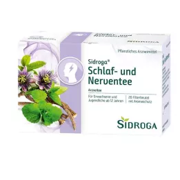 SIDROGA Miega un nervu tējas filtrēšanas maisiņi, 20X2,0 g