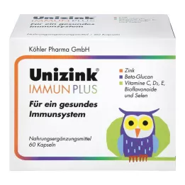 UNIZINK Immune Plus kapsulas, 1X60 kapsulu