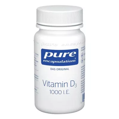 PURE ENCAPSULATIONS D3 vitamīns 1000 I.U. kapsulas, 60 kapsulas