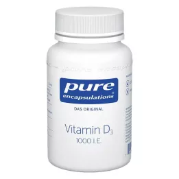 PURE ENCAPSULATIONS D3 vitamīns 1000 I.U. kapsulas, 120 kapsulas
