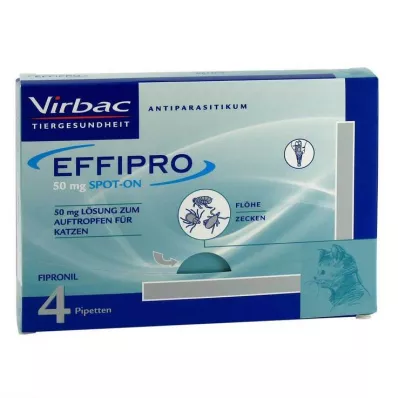 EFFIPRO 50 mg šķīdums instilācijai kaķiem, 4 gab EFFIPRO 50 mg šķīdums instilācijai kaķiem, 4 gab