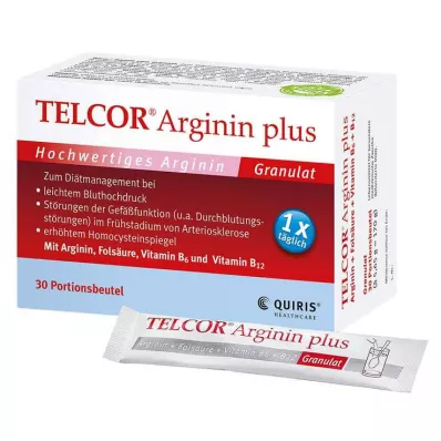 TELCOR Arginīns plus Btl. granulas, 30 gab