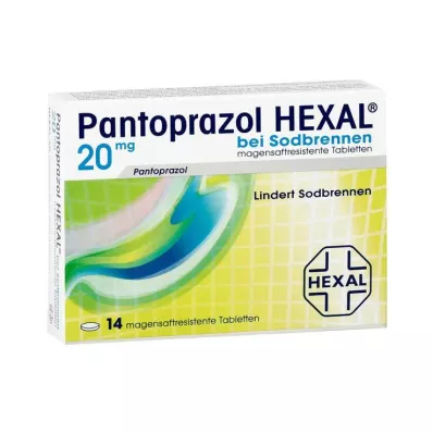 PANTOPRAZOL HEXAL b.Grēmas zarnu trakta apvalkotās tabletes, 14 gab PANTOPRAZOL HEXAL b.Grēmas zarnu trakta apvalkotās tabletes, 14 gab
