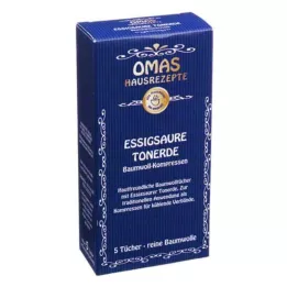 ESSIGSAURE TONERDE Kokvilnas kompreses, 5 gab