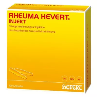 RHEUMA HEVERT injekciju ampulas, 100X2 ml