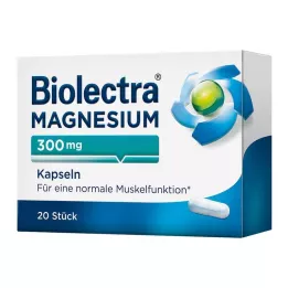BIOLECTRA Magnija 300 mg kapsulas, 20 gab