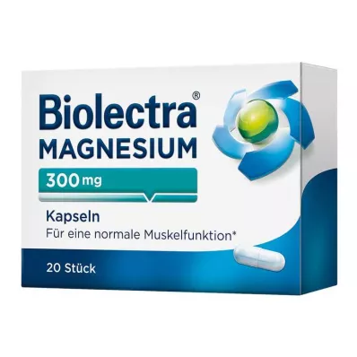 BIOLECTRA Magnija 300 mg kapsulas, 20 gab