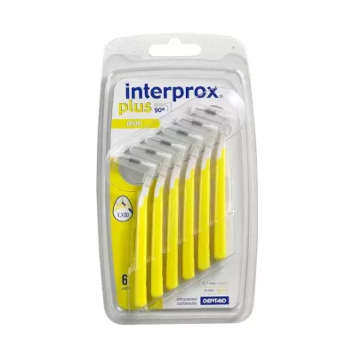 INTERPROX plus mini dzeltena starpzobu birstīte, 6 gab INTERPROX plus mini dzeltena starpzobu birstīte, 6 gab