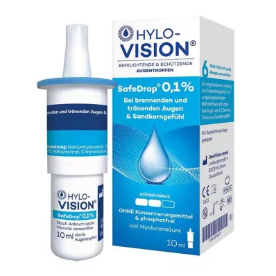 HYLO-VISION SafeDrop 0,1% acu pilieni, 10 ml HYLO-VISION SafeDrop 0,1% acu pilieni, 10 ml