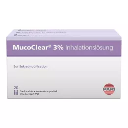 MUCOCLEAR 3% NaCl inhalācijas šķīdums, 60X4 ml