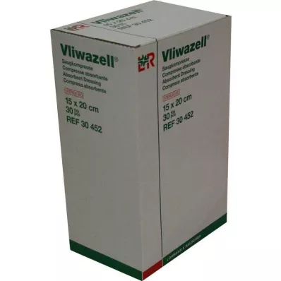 VLIWAZELL Absorbējošie spilventiņi sterili 15x20 cm, 30 gab VLIWAZELL Absorbējošie spilventiņi sterili 15x20 cm, 30 gab