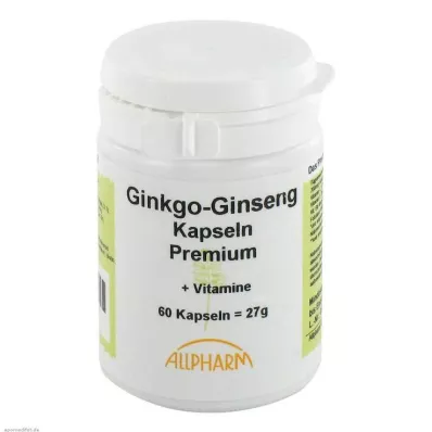 GINKGO+GINSENG Premium kapsulas, 60 kapsulu GINKGO+GINSENG Premium kapsulas, 60 kapsulu