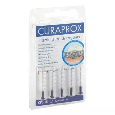 CURAPROX CPS 18 Starpzobu frēzes 2-8 mm, 5 gab CURAPROX CPS 18 Starpzobu frēzes 2-8 mm, 5 gab