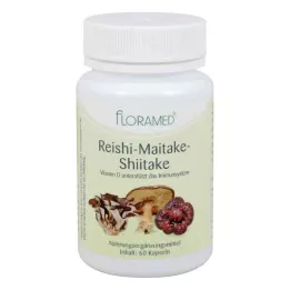 REISHI-MAITAKE-Šitake kapsulas veselīgām šūnām, 60 gab