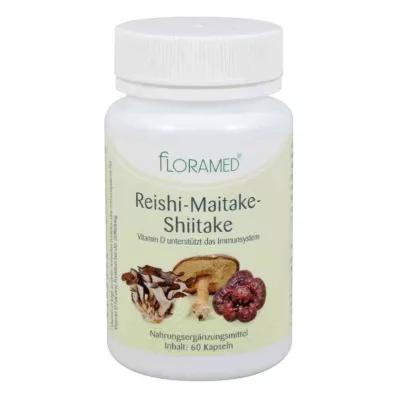 REISHI-MAITAKE-Šitake kapsulas veselīgām šūnām, 60 gab