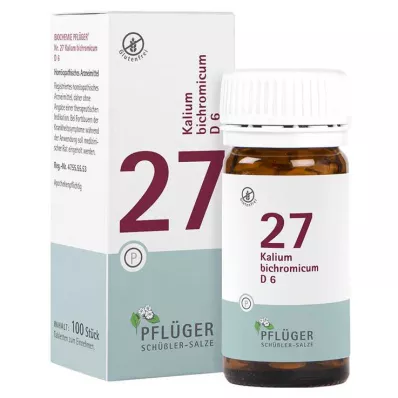 BIOCHEMIE Pflüger 27 Potassium bichromicum D 6 tabletes, 100 gab