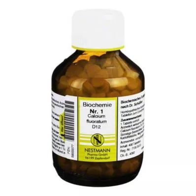 BIOCHEMIE 1 Calcium fluoratum D 12 tabletes, 400 gab