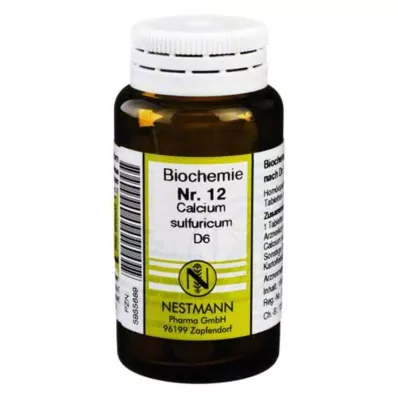 BIOCHEMIE 12 Calcium sulfuricum D 6 tabletes, 100 gab